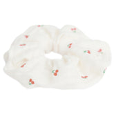 Scrunchie kers wit
